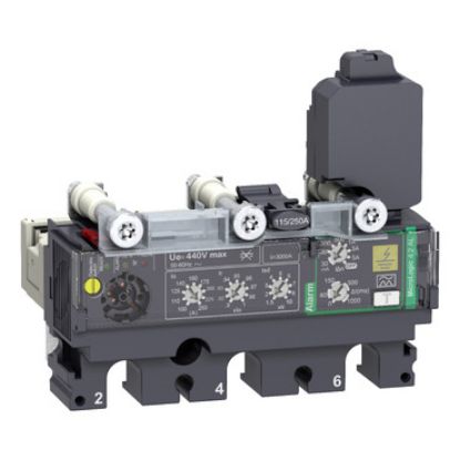 Picture of Trip unit MicroLogic Vigi 4.2AL, ComPacT NSX160/250, 3 poles, electronic basic protections, earth leakage alarm, 160A