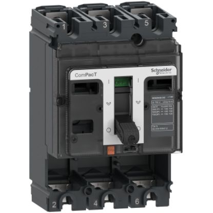 Picture of Circuit breaker basic frame, ComPacT NSX250S DC, 100kA/750VDC, 3 poles, 250A frame rating, without trip unit