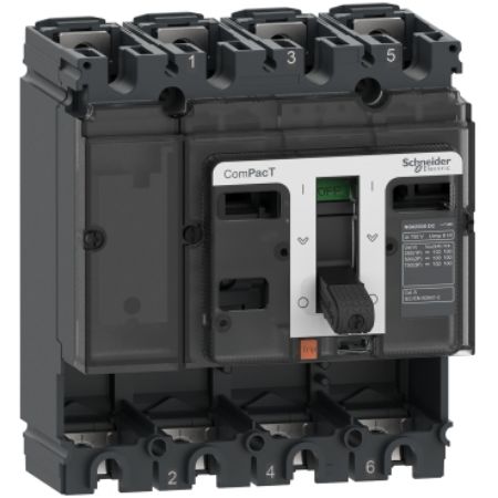 Picture of Circuit breaker basic frame, ComPacT NSX250F DC, 36kA/750VDC, 4 poles, 250A frame rating, without trip unit