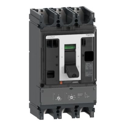 Picture of Circuit breaker, ComPacT NSX400F DC, 36kA/750VDC, 3 poles, TM-DC trip unit 400A