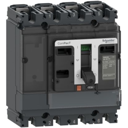 Picture of Switch disconnector, ComPacT NSX200NA DC PV, 4 poles, fixed, 200A rating, 1000V