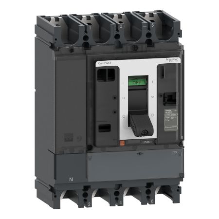 Picture of Switch disconnector, ComPacT NSX500NA DC PV, 4 poles, fixed, 500A rating, 1000V