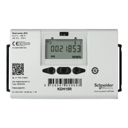 Picture of KD Series Heating Meter, R1 Threaded Brass, 6 m³/h Nominal, Return