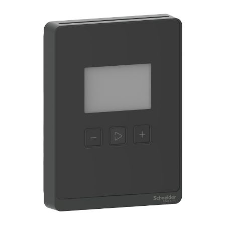 Picture of SpaceLogic SLA Series Sensor, Room, Temperature, Segmented LCD, Analog Outputs with Optimum Black Housing