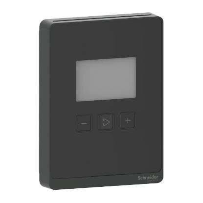Picture of Sensor, SpaceLogic SLA Series, room, CO2, humidity, temperature, segmented LCD, analog outputs, optimum black housing