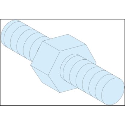 Picture of Hexagonal spacers, PrismaSeT G and P, M6, H9 mm, Set of 4