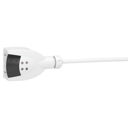 Picture of Connector, Canalis KB, 10A, polarity L+N+PE, phase selection, direct connection, pre wired 1m length, compatible DALI