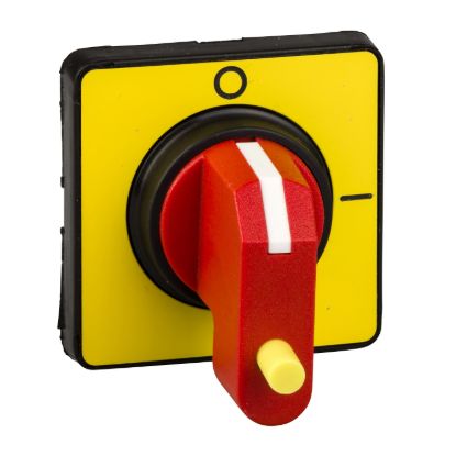 Picture of front and red rotary handle, TeSys Mini-Vario, 1 padlocking