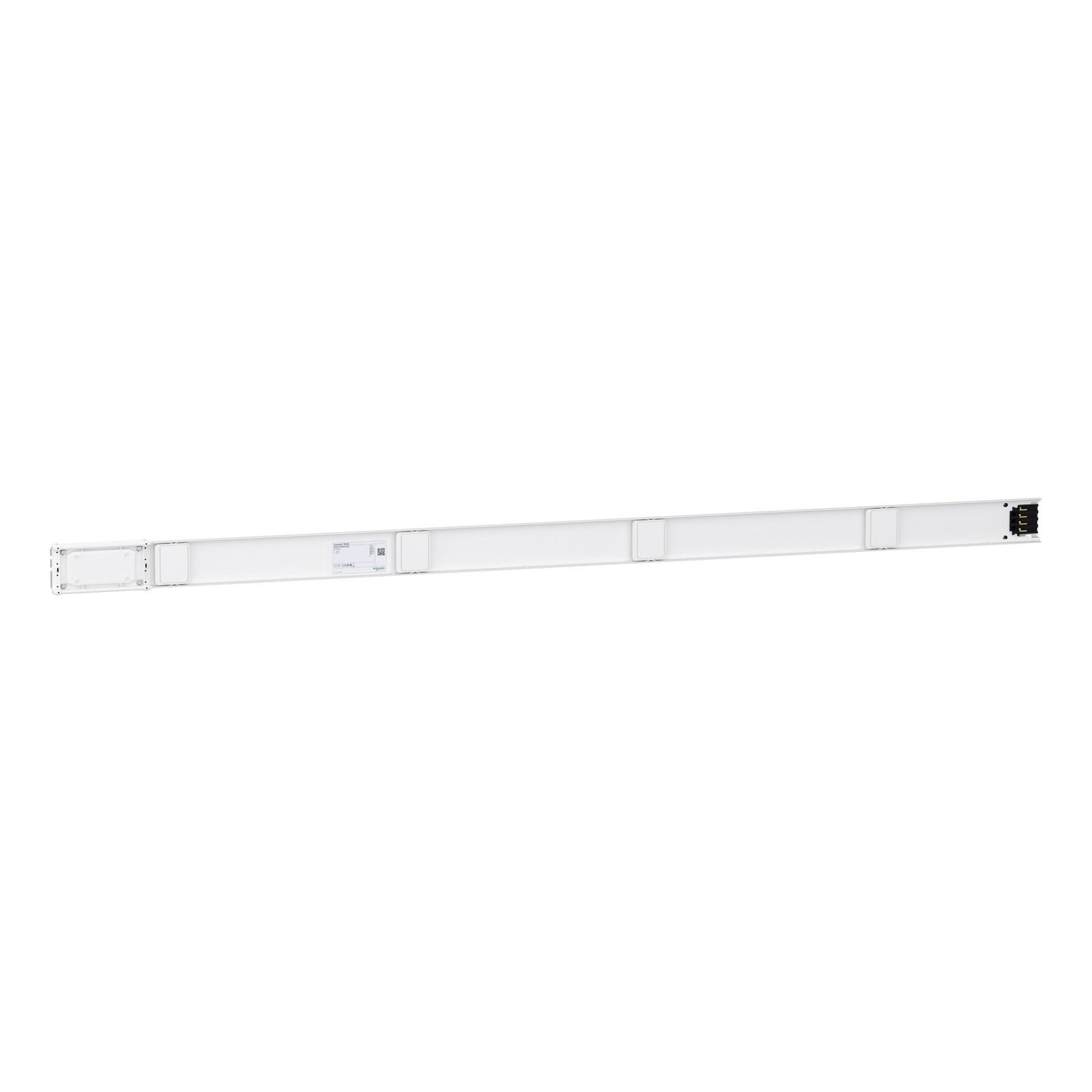 Picture of Straight distribution length, Canalis KN, additional, aluminium, 100A, 3L+N+PE, fixed length 2m, 4 outlets, RAL9001