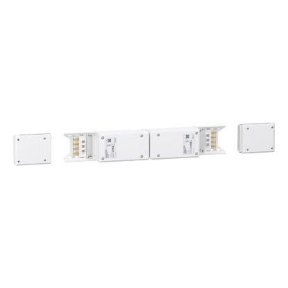 Picture of End feed unit, Canalis KNA, 40/63A, central mounting, polarity 3L+N+PE/3L+PEN, white RAL9001