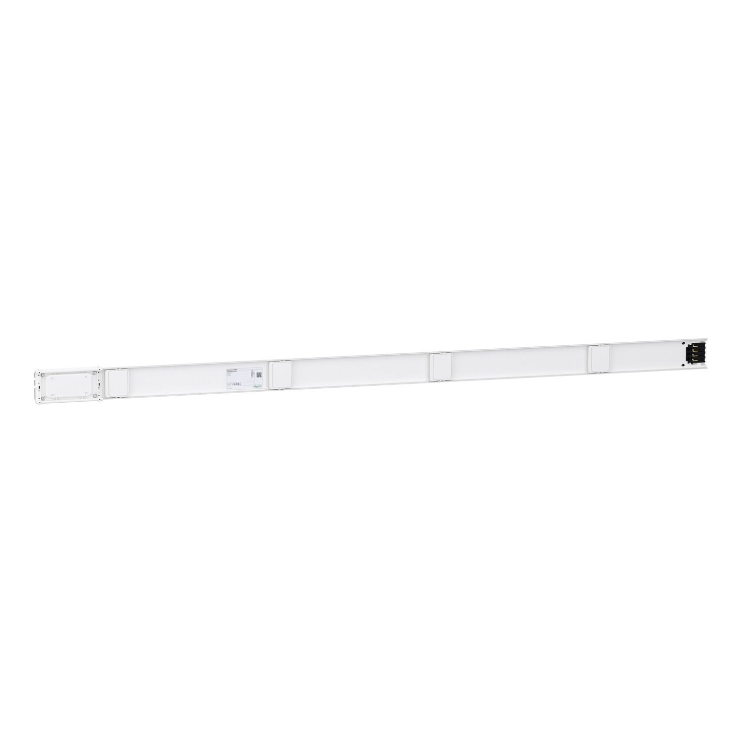 Picture of Straight distribution length, Canalis KN, additional, aluminium, 40/63A, 3L+N+PE, fixed length 2m, 4 outlets, RAL9001
