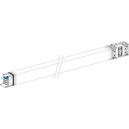 Picture of Horizontal transport length, Canalis KSA1000, aluminium, 1000A, fixed length 3m, 3L+N+PE, white RAL9001