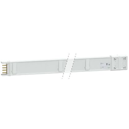 Picture of Horizontal distribution length, Canalis KSA100, aluminium, 100A, fixed length 3m, 12 outlets, 3L+N+PE, white RAL9001