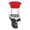 Picture of Emergency stop switching off, Harmony XB4, metal, red mushroom 40mm, 22mm, trigger latching turn to release, 1NC with monitoring