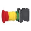 Picture of Emergency stop switching off, Harmony XB5, plastic, red mushroom 40mm, 22mm, trigger latching turn to release, 2NC with monitoring