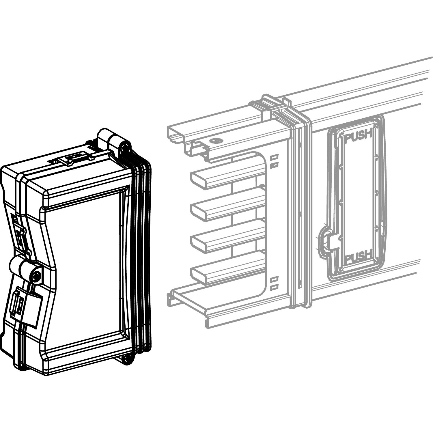 Picture of End cover, Canalis KSA 100A to 400A, aluminium, IP55, white RAL9001