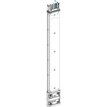 Picture of Vertical transport length, Canalis KSA400, aluminium, 400A, made to measure length 0.5-1.9m, 3L+N+PE, white RAL9001
