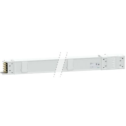 Picture of Horizontal distribution length, Canalis KSA500, aluminium, 500A, fixed length 3m, 10 outlets, 3L+N+PE, white RAL9001