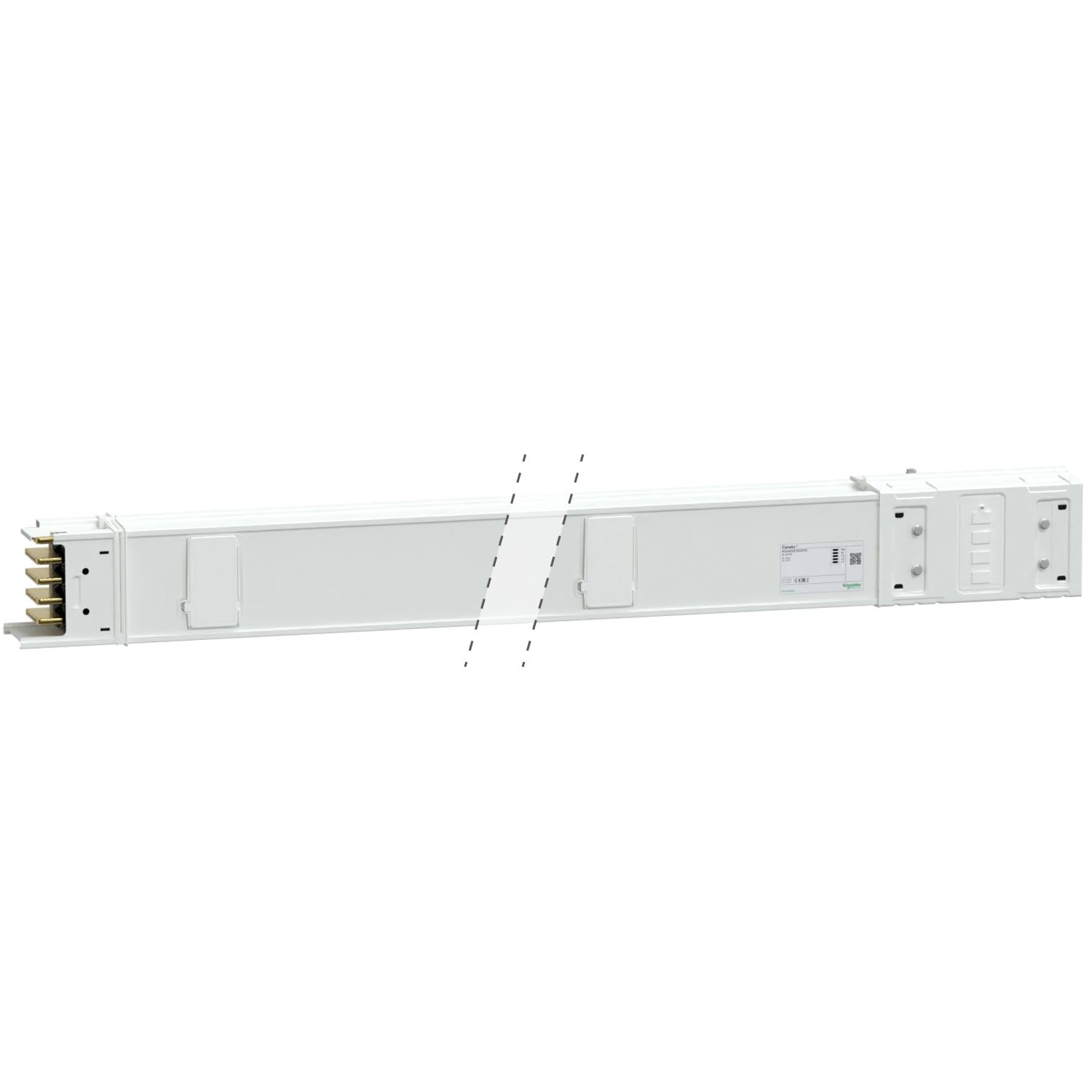 Picture of Horizontal distribution length, Canalis KSA800, aluminium, 800A, fixed length 3m, 10 outlets, 3L+N+PE, white RAL9001