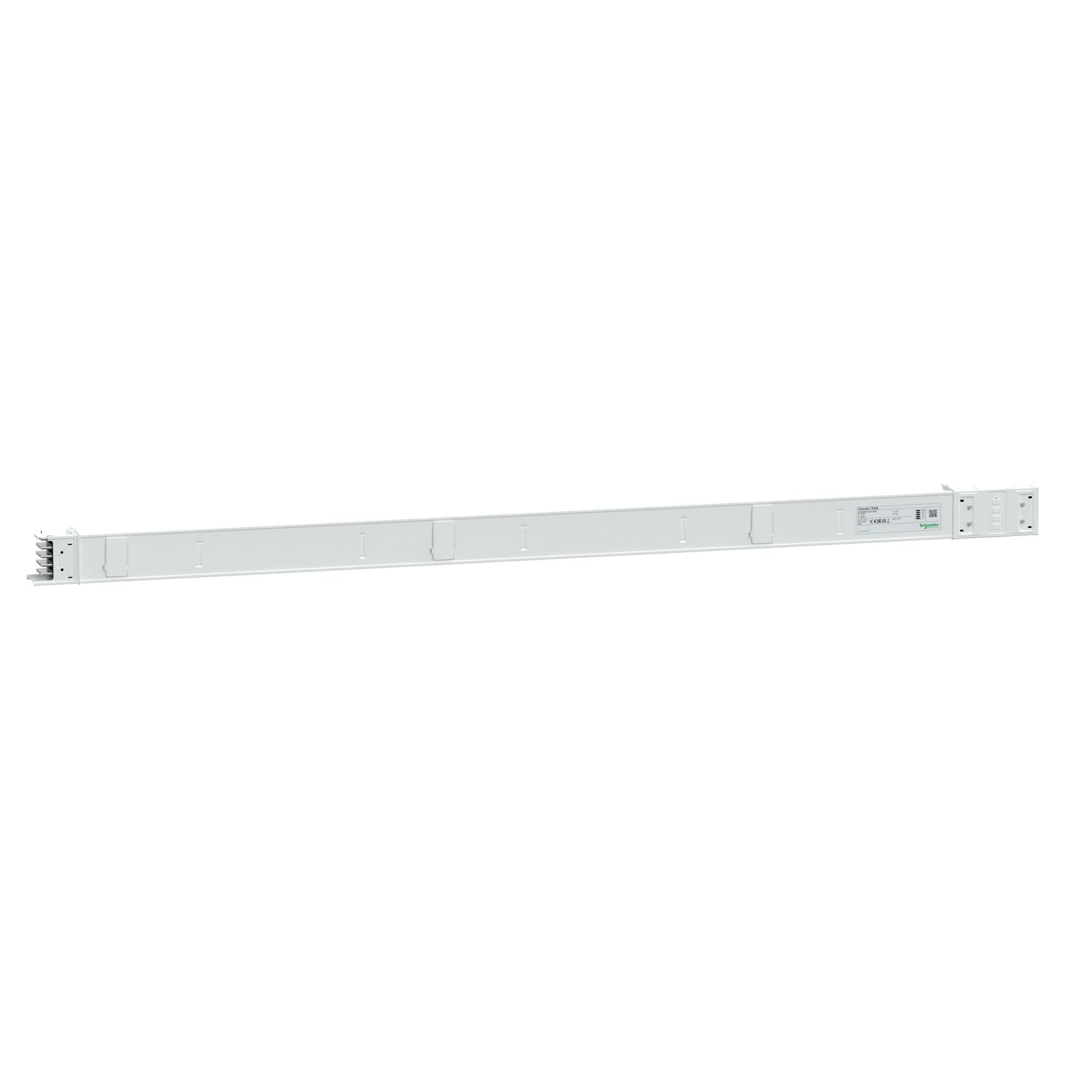 Picture of Horizontal distribution length, Canalis KSA800, aluminium, 800A, fixed length 3m, 6 outlets, 3L+N+PE, white RAL9001