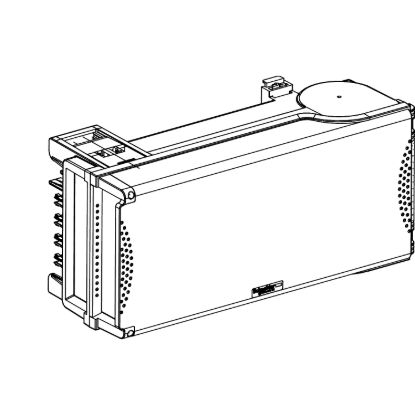 Picture of Empty tap off unit, Canalis KS, with isolator, polarity 3L+N+PE, 100A, IP55, RAL9001