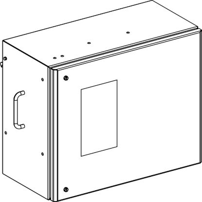 Picture of Tap off unit, Canalis KS 100A to 1000A, for ComPacT NSX100/160 with electrical handle, 160A, 3L+PEN, IP55, RAL9001