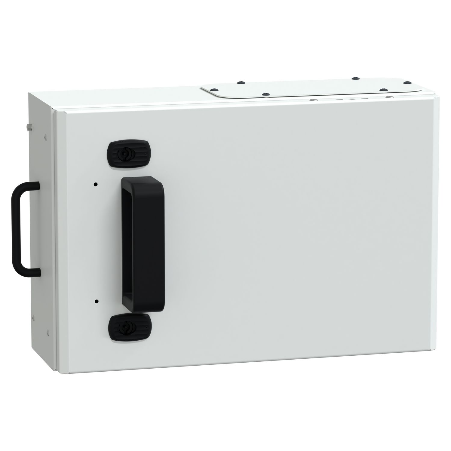 Picture of Tap off unit, Canalis KS 100A to 1000A, with fuse holder, 160A, blade size 00 fuses not supplied, 3L+N+PE, IP55, RAL9001
