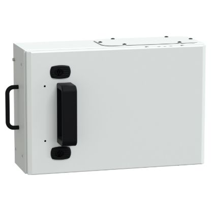 Picture of Tap off unit, Canalis KS 100A to 1000A, with fuse holder, 160A, blade size 00 fuses not supplied, 3L+PEN, IP55, RAL9001