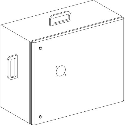 Picture of Tap off unit, Canalis KS 100A to 1000A, for ComPacT NSX250, 1 current transformer module, 250A, 3L+N+PE, IP55, RAL9001
