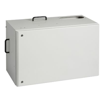 Picture of Tap off unit, Canalis KS, ComPacT NSX250 plug in, 250A, 3L+N+PE, electrical handle, white RAL9001
