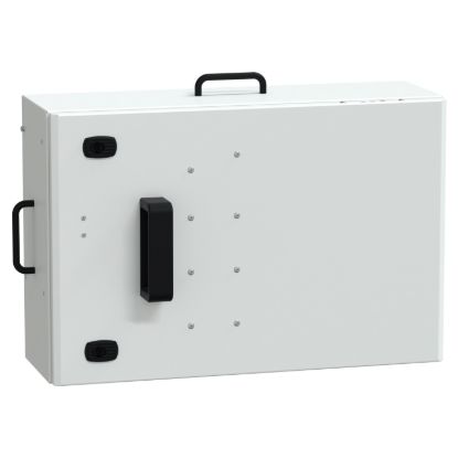Picture of Tap off unit, Canalis KS 100A to 1000A, with fuse holder, 250A, blade size 1 fuses not supplied, 3L+N+PE, IP55, RAL9001