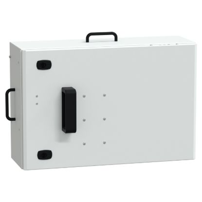 Picture of Tap off unit, Canalis KS 100A to 1000A, with fuse holder, 250A, blade size 1 fuses not supplied, 3L+PEN, IP55, RAL9001