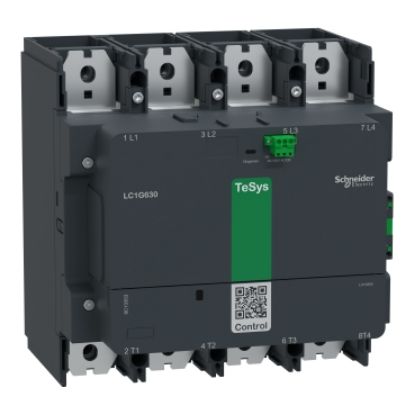 Picture of High power contactor,TeSys Giga 630,4P(4NO),AC-1 <=440V 1050A,standard version,100-250V AC/DC wide band coil