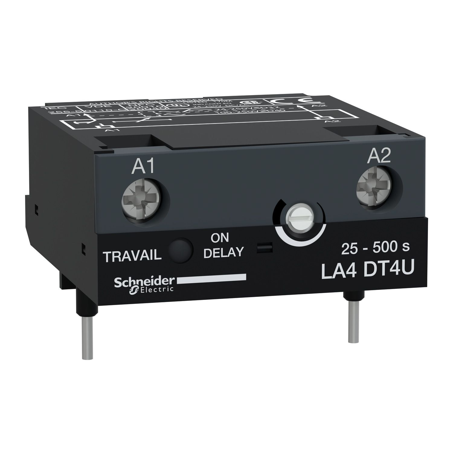 Picture of Electronic timer module, TeSys D, type on delay 25...500 s, 24...250 V DC/AC