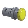 Picture of Monolithic pilot light, Easy Harmony XA2, plastic, yellow, 22mm, integral LED, screw clamp terminals, 12V AC DC