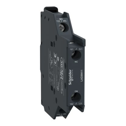 Picture of Auxiliary Contact Block, TeSys D, TeSys Deca, 1NO + 1NC, side mounting, screw clamp terminals