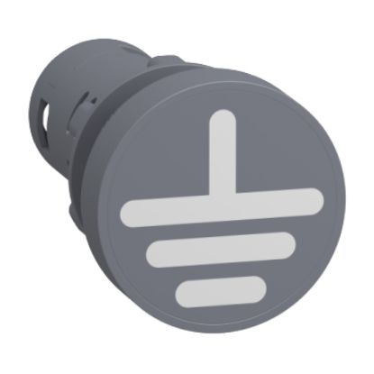 Picture of Indicator light, Easy Harmony XA2, Monolithic pilot light, plastic, green red, 22mm, ground indicator, screw clamp terminals, 110V AC