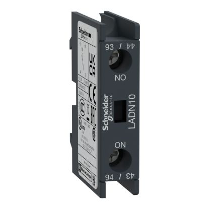 Picture of Auxiliary Contact Block, TeSys D, TeSys Deca, 1NO, front mounting, screw clamp terminals