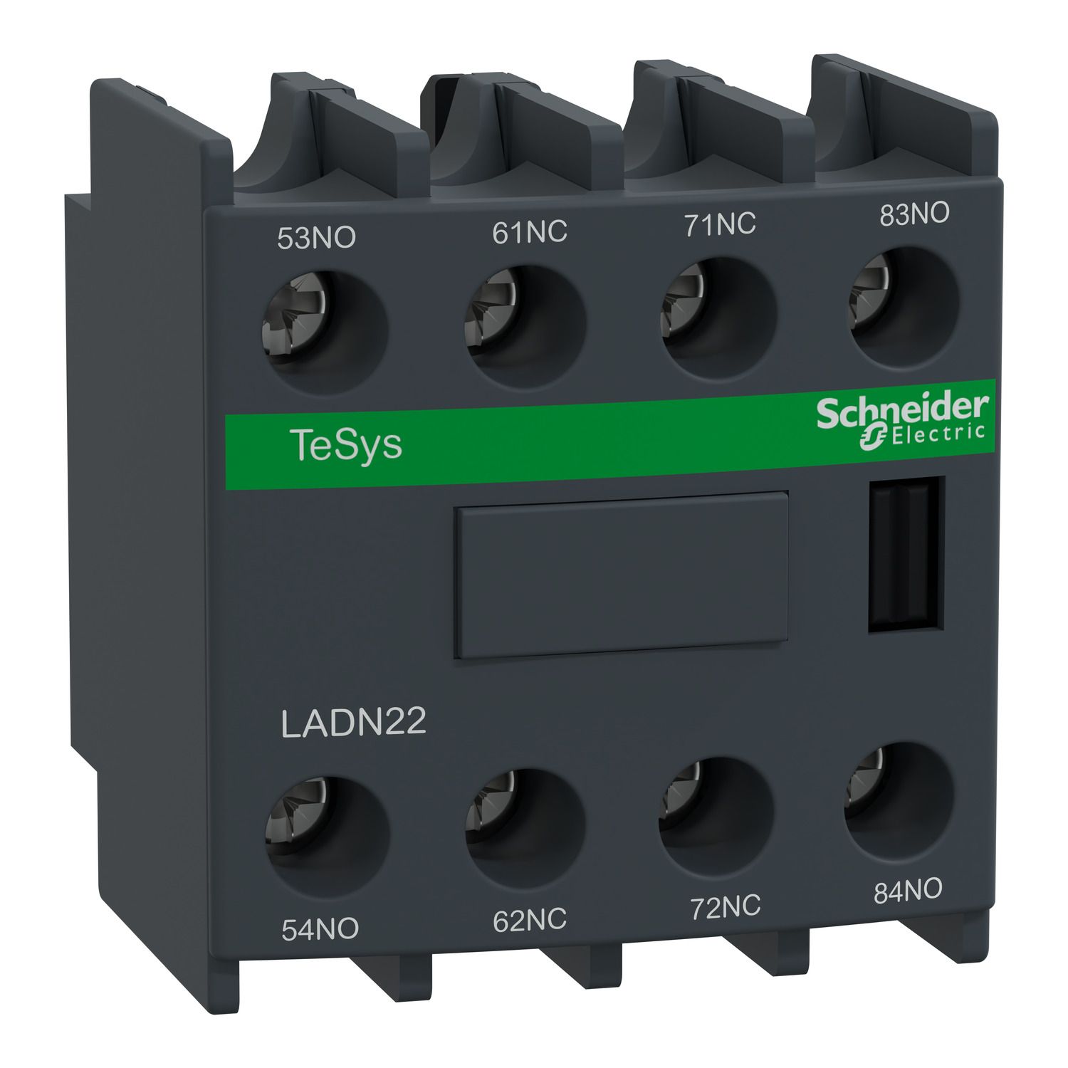 Picture of Auxiliary Contact Block, TeSys D, TeSys Deca, 2NO + 2NC, front mounting, screw clamp terminals