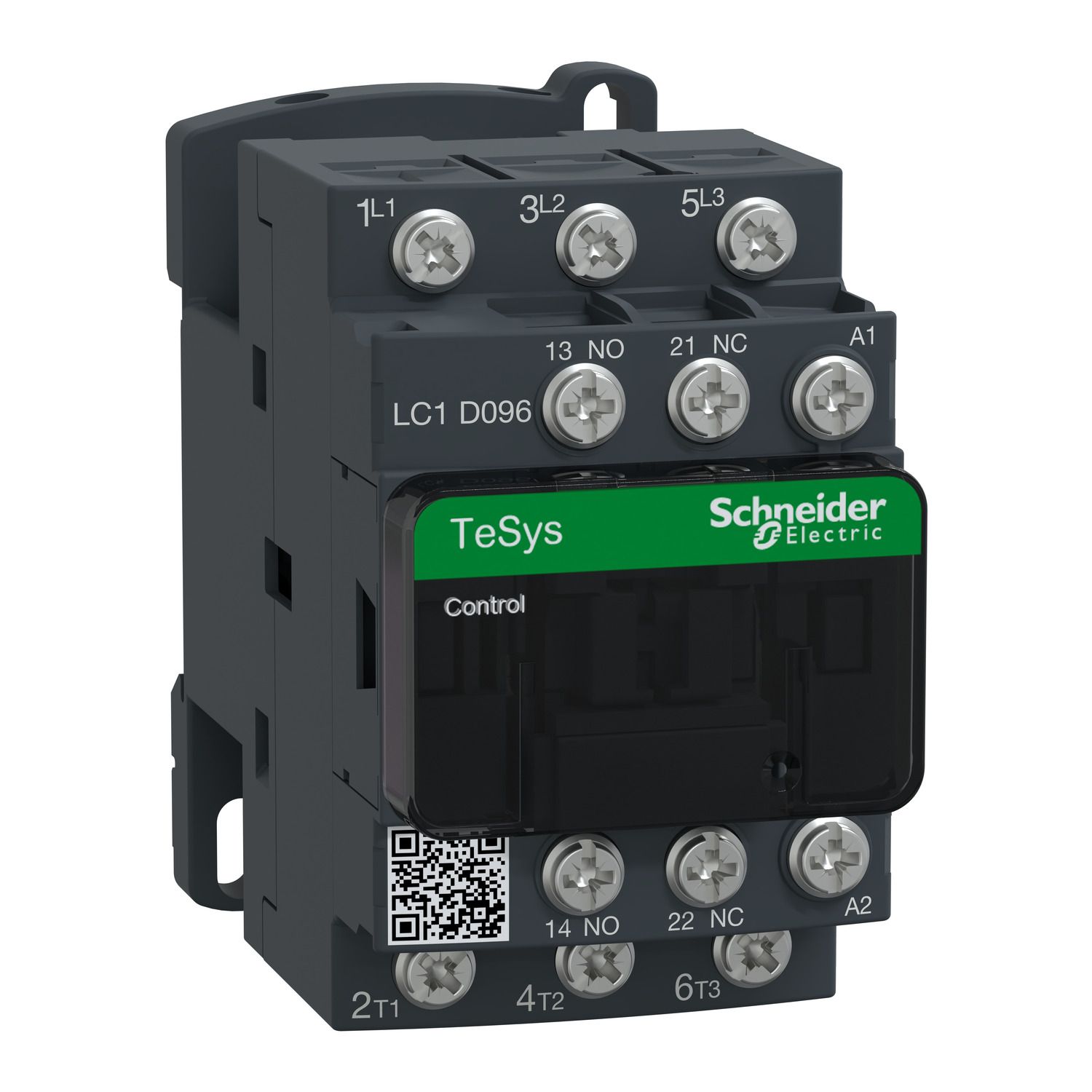 Picture of Contactor, TeSys Deca, 3P(3NO), AC-3/AC-3e, <=440V, 9A, 220V AC 50/60Hz coil, lugs-ring terminals
