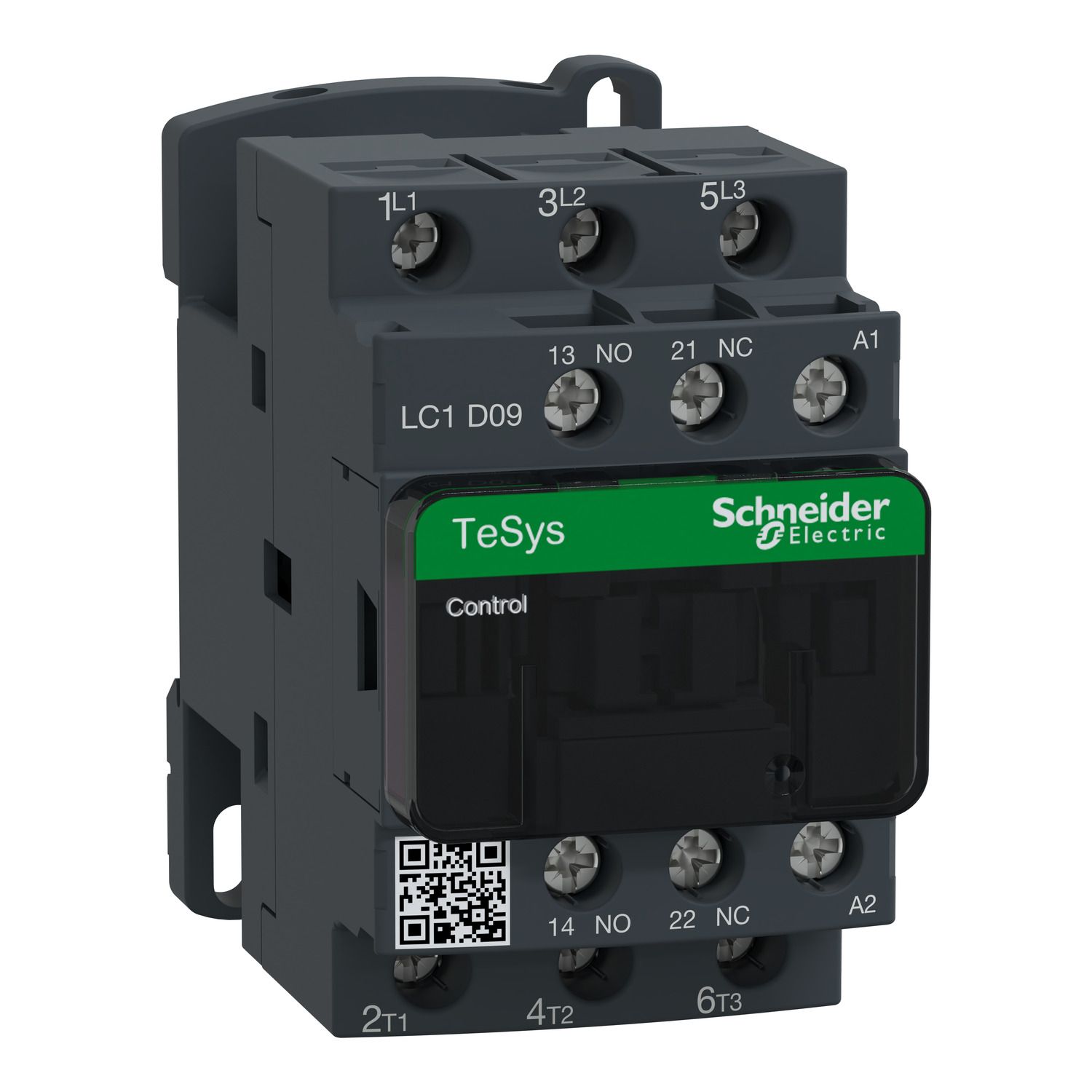 Picture of Contactor, TeSys D, 3P(3 NO), AC-3/AC-3e, 0 to 440V, 9A, 220VAC 50/60Hz coil