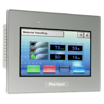 Picture of 7"W touch panel display, 2COM, 2Ethernet, USB host&device, 24VDC, GP-ProEX model