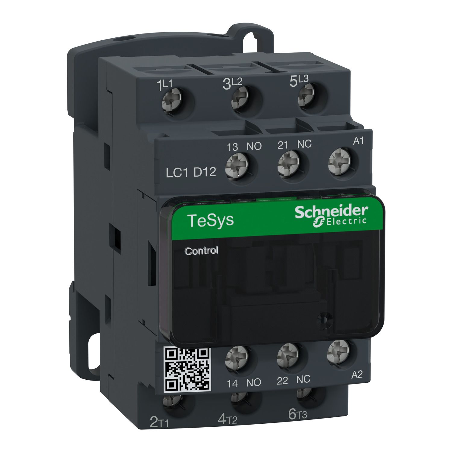 Picture of Contactor, TeSys D, 3P(3 NO), AC-3/AC-3e, 0 to 440V, 12A, 120VAC 50/60Hz coil