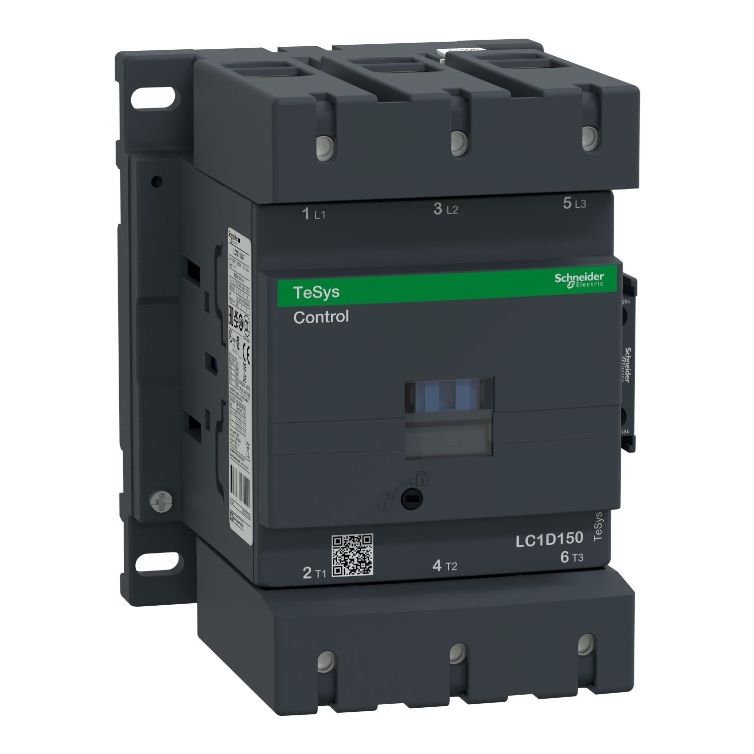 Picture of Contactor, TeSys Deca, 3P(3NO), AC-3/AC-3e, <=440V, 150A, 240V AC 50/60Hz coil, screw clamp terminals
