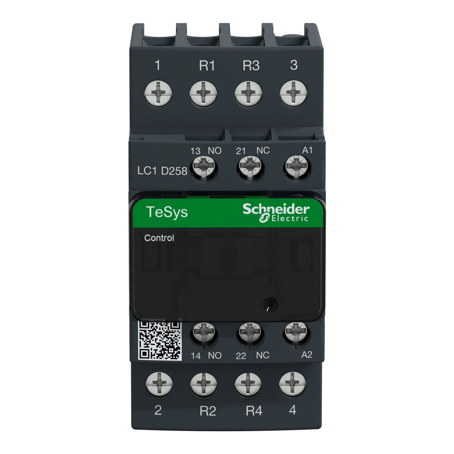 Picture of Contactor, TeSys Deca, 4P(2NO+2NC), AC-1, <=440V, 40A, 24V AC 50/60Hz coil, screw clamp terminal