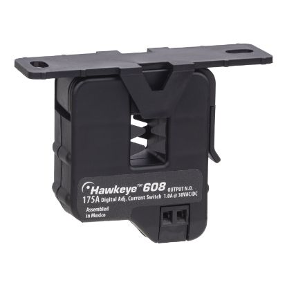 Picture of Current Switch: Adjustable Trip Point, 1.25-50 Amp Range, Normally Open 0.2A@120VAC/DC, 1.25A or less Minimum Trip Point, Split-Core Housing, LED