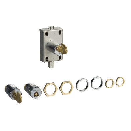 Picture of Lock, SM6-24, spare part, mechanical interlock, cubicle, switch, operating mechanism, tubular keylock, PS