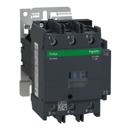 Picture of Contactor, TeSys D, TeSys Deca, 3P(3NO), AC-3/AC-3e, 440V, 80A, 110V DC wide range coil