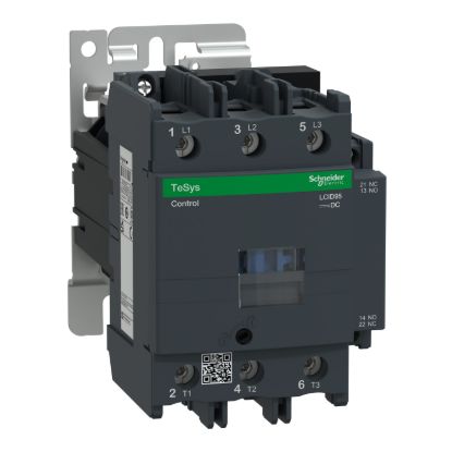 Picture of Contactor, TeSys D, TeSys Deca, 3P(3NO), AC-3/AC-3e, <=440V, 95A, 24V DC wide range coil