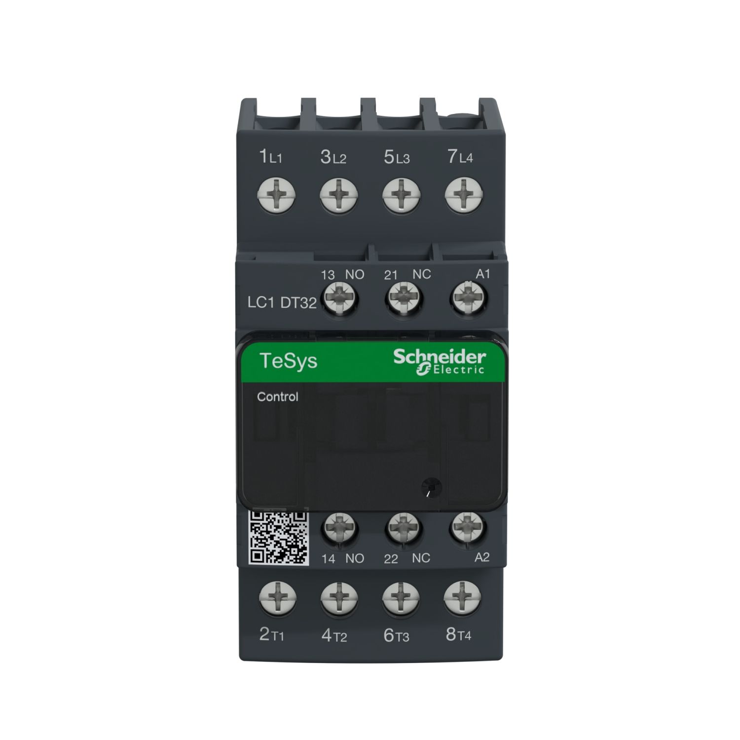 Picture of Contactor, TeSys D, TeSys Deca, 4P(4 NO), AC-1, <= 440V, 32A, 24V AC 50/60Hz coil, screw terminal